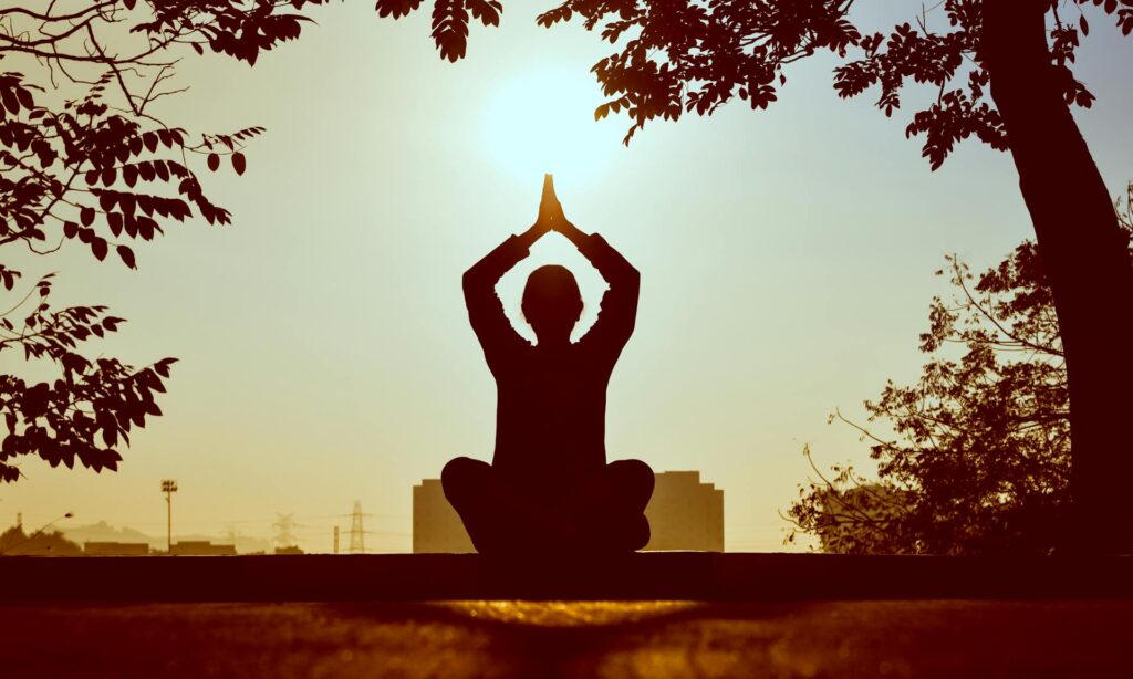 Outdoor yoga